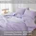 Lavender Purple Seersucker Queen Comforter Set(90X90 Inches),3 Pieces-100% Soft Washed Microfiber Lightweight Comforter with 2 Pillowcases, All Season down Alternative Comforter Set for Bedding