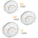 3 Piece Colander Set-Stainless Steel Wired Mesh Strainer Baskets with Wide Handles-11"-5 Quart, 9.5"