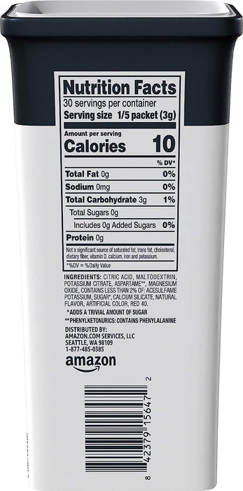 Amazon Brand -  Drink Mix Singles, Pink Lemonade6 Count(Pack of 1) (Previously Solimo)