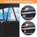 Mancro Dog Car Seat Cover for Back Seat, Waterproof Car Seat Protector for Dogs with Side Flaps, Scratchproof Dog Backseat Cover, Durable Nonslip Dog Hammock for Sedans, Trucks, Suvs, Standard