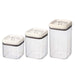 Better Homes & Gardens Canister Pack of 3 - Flip-Tite Square Food Storage Container Set, 4.5-Cup, 7.5-Cup and 10-Cup