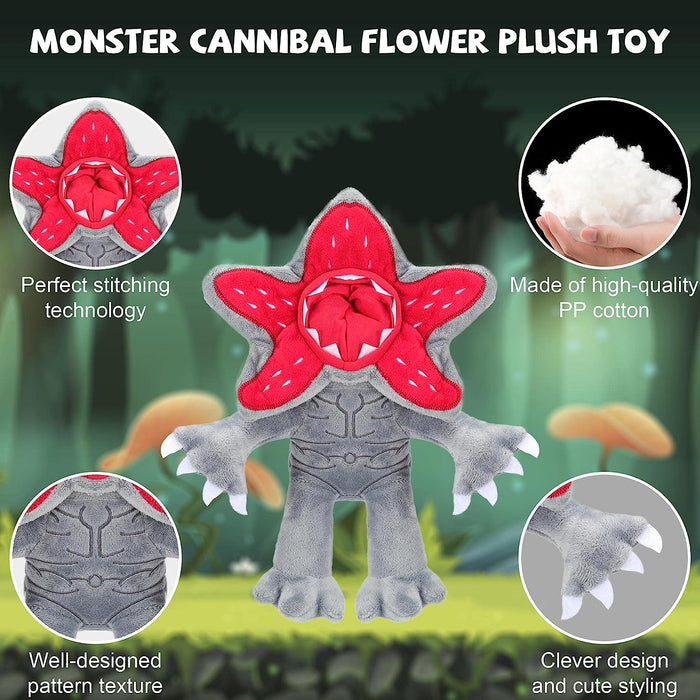 12 Inch Cartoon Cannibal Flower Stuffed Plush Toy, Cute Anime Stuffed Pillow Monster Horror Stuffed Animal Plushies Dolls Home Decor Great for Kids Fans Birthdays Party Gifts