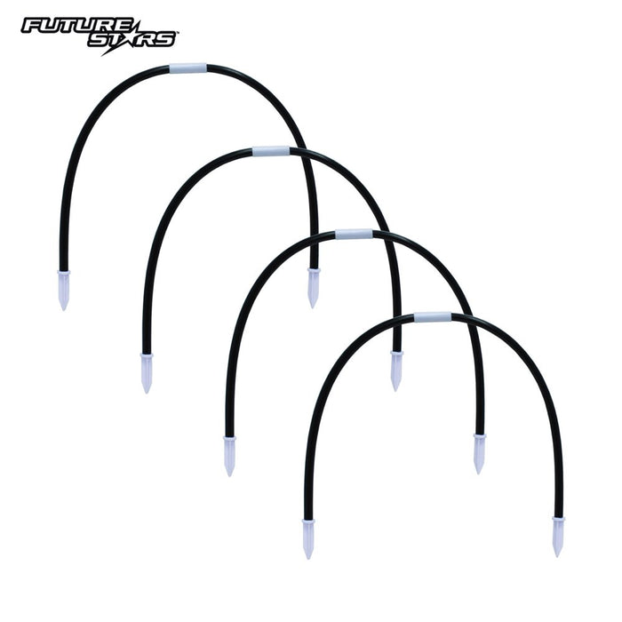 Future Stars 6 Ft. Super Soccer Goal Combo Set - 1 6Ft Soccer Net, 1 Junior Soccer Ball, 4 Targets, 4 Cones, 4 Arches and Pump with Pin! Instant Soccer Game in a Box!