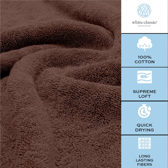 Luxury Bath Sheet Towels Extra Large 35X70 Inch | 2 Pack, Brown
