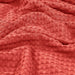 Cotton Waffle Blanket 300 GSM (Coral - 90X108 Inches) Soft Lightweight Breathable Bed Blanket King Size Layering Any Bed for All Season