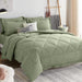 Queen Comforter Set with Sheets 7 Pieces Bed in a Bag Sage Green All Season Bedding Sets with Comforter, Pillow Shams, Flat Sheet, Fitted Sheet and Pillowcases