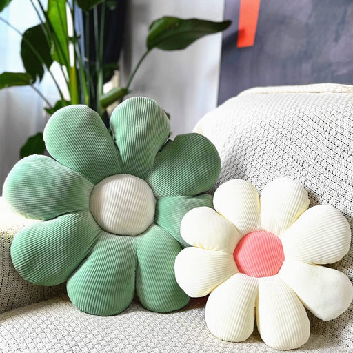 Flower Pillow，Flower Shaped Throw Pillow，Flower Floor Pillow Cushion Home Decorative Cute Seating Daisy Flower Cushion for Sofa Chair Bed