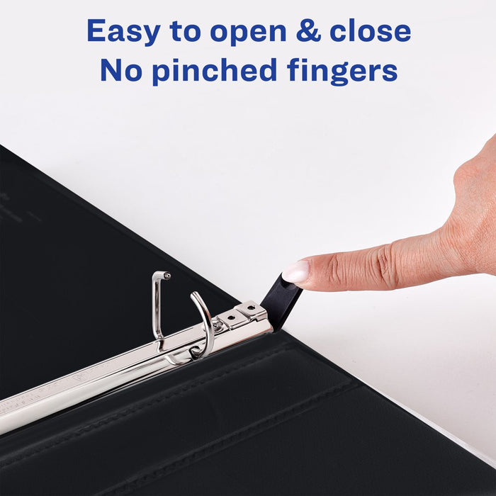 Avery Heavy Duty View Binder, Black, 1-Inch, Slant Ring, One-Touch, 250 Sheets (79137)