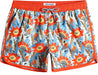 Mens Boys Short 80S 90S Vintage Swim Trunks with Mesh Lining Quick Dry Swim Suits Board Shorts