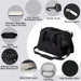 Pet Carrier Airline Approved Pet Carrier Dog Carriers for Small Dogs, Cat Carriers for Medium Cat Small Cat, Small Pet Carrier Small Dog Carrier Airline Approved Cat Travel Carrier-Black,L