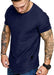 Fashion Mens T Shirt Muscle Gym Workout Athletic Shirt Cotton Tee Shirt Top
