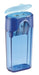 HB #2 Blue Wood Cased Pencils, 50Ct with 50 Eraser Caps, 1 Pencil Sharpener