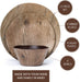 Melamine Dinnerware Sets - 12 Pcs Melamine Plates Outdoor Plates Summer Plates and Bowls Sets Melamine Plates Ideal Camping Dish Set Dinnerware Set for 4 Dishwasher Safe (Wood Grain)