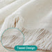 Cotton Geometrical Sofa Cover, Sectional Couch Covers for 2 Cushion Couch Couch Cover Living Room Throws Blankets Sofa Slipcovers, Furniture Protector for Pets (Medium, 71" X 91", White)