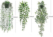 Artificial Hanging Plants 3 Pack Fake Potted Plants for Wall Home Room Office Indoor Decor