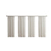 Mainstays Modern Scroll Beigerod Pocket Sheer Curtain Set, 28" X 63" (4 Panels)