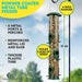 Gray Bunny Metal Bird Feeders for Outdoors Hanging, 6-Port, Premium Grade Metal Tube Bird Feeder,2-Pack, Chew-Proof and Rust-Proof, 16 Inches