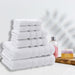 6 Piece Premium Bath Towel Set, 100% Turkish Cotton Towels for Bathroom, White