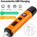 Dog Nail Grinder with 2 LED Light - New Version 2-Speed Powerful Electric Pet Nail Trimmer Professional Quiet Painless Paws Grooming & Smoothing for Small Medium Large Dogs and Cats (Orange)