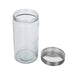 Mainstays Glass Storage Canisters with Stainless Steel Lids, 4 Piece Set