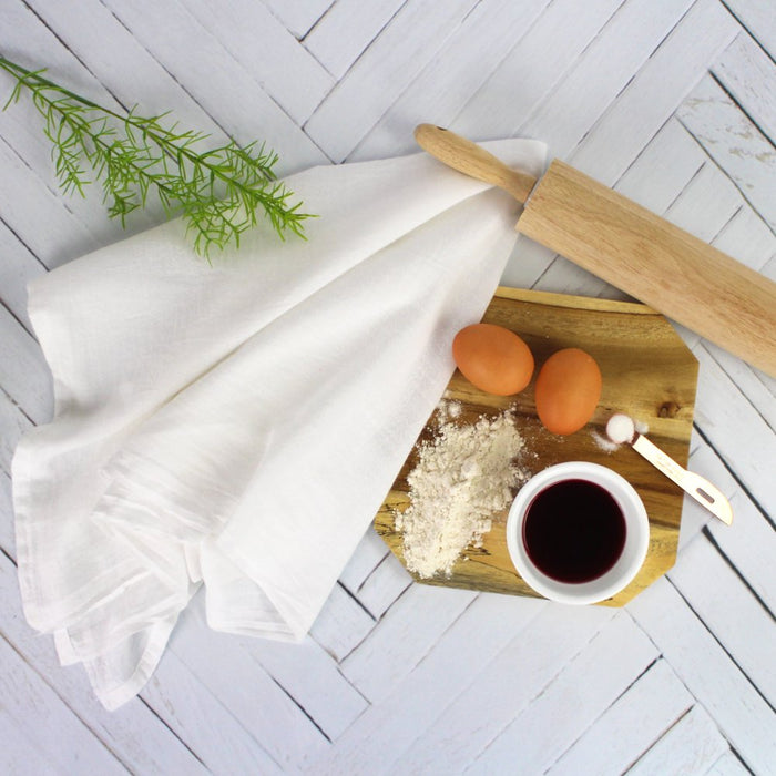 Mainstays 20 Pack, Flour Sack Kitchen Towel Set, White