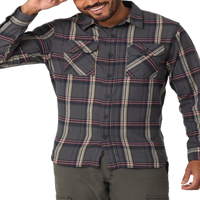 ® Men'S Long Sleeve Brushed Flannel Shirt