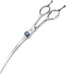 7.5" 56-Tooth Blending Dogs Grooming Scissors Cats Thinning Shears Pets Blender Thinner Trimming Texturizing Kit with Offset Handle Blue Jewelled Screw (7.5 Inch)