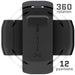 Universal Phone Holster with Swivel Belt Clip and Built-In Kickstand (Black)