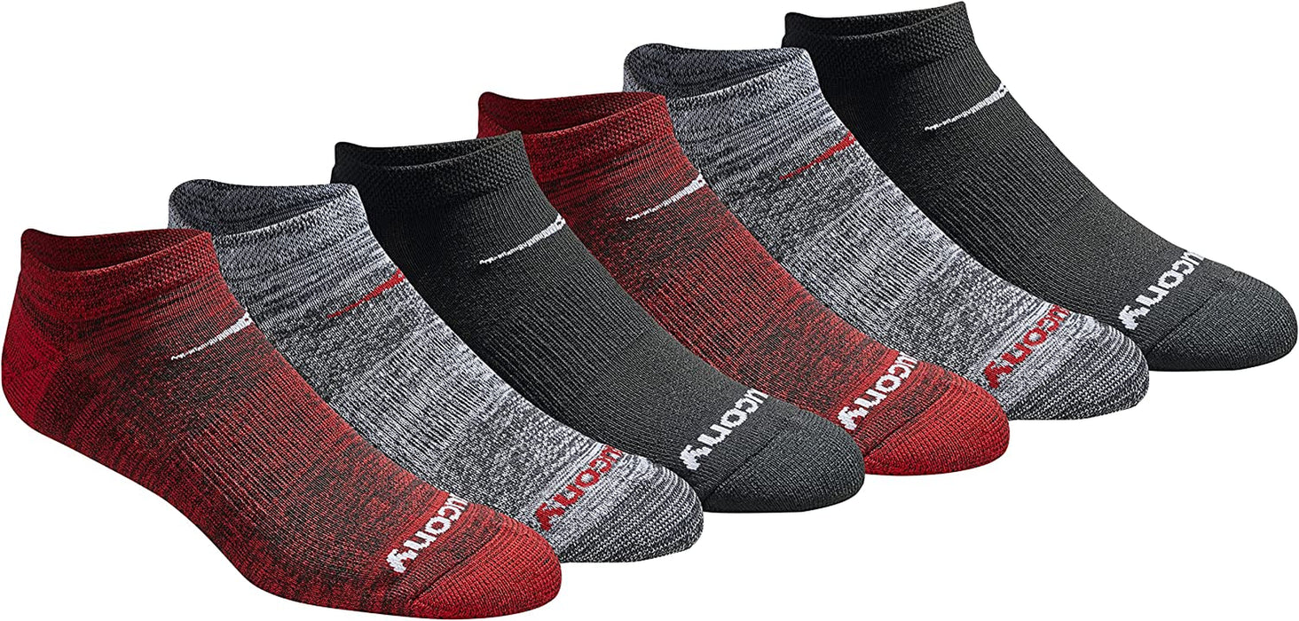 Men'S Multi-Pack Mesh Ventilating Comfort Fit Performance No-Show Socks