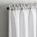 Eclipse Samara Solid Color Blackout Rod Pocket Single Curtain Panel, Black, 42 X 84