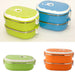 Thermal Lunch Box, 2 Layer Bento Boxes for Student/Adult,  Portable Stainless Steel Food Containers, Leak Proof Microwave Safe