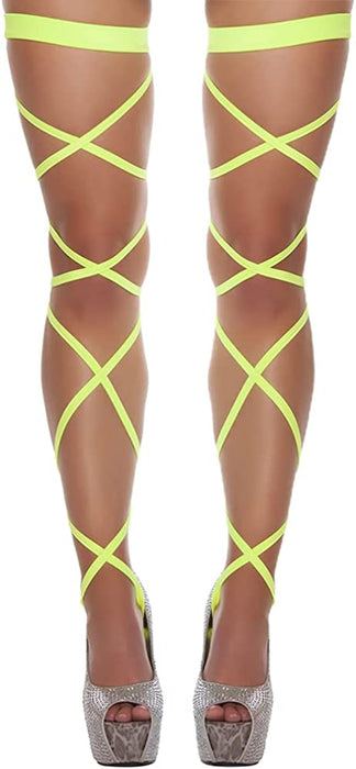 Women Criss Cross Sparkle Glitter Rhinestone Crystal over Knee Thigh High Stockings