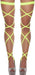 Women Criss Cross Sparkle Glitter Rhinestone Crystal over Knee Thigh High Stockings