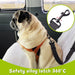 Dog Seat Belt, Black Adjustable Pet Puppy Doggie Car Safety Harness Restraint Headrest 2 Piece