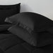 Queen Comforter Set with Sheets 7 Pieces Bed in a Bag Black All Season Bedding Sets with Comforter, Pillow Shams, Flat Sheet, Fitted Sheet and Pillowcases