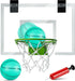 Mini Basketball Hoop - Glow in the Dark, over the Door Basketball Hoop Indoor, Indoor Basketball Hoop Backboards for Teens and Adults, Mini-Basketball Hoop for Kids with Ball and Pump