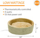 K&H PET PRODUCTS Thermo-Kitty, Heated Cat Bed Large 20 Inches Sage/Tan