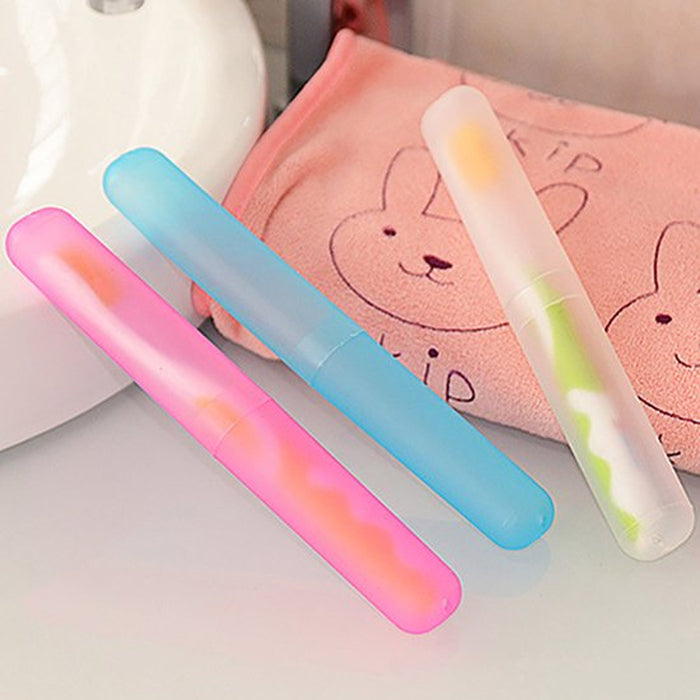 Portable Travel Hiking Camping Toothbrush Holder Case Tube Protect Cover Box