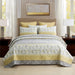 King Quilt Set, 3-Piece King Size Quilt Set with 2 Pillow Shams- Boho Reversible Soft and Lightweight King Quilt Bedding Bedspread Coverlet Set