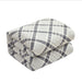 Mainstays Reverse to Sherpa Comforter Set King Polyester, Gray Plaid