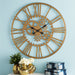 32" Gold Metal Gear Wall Clock