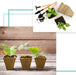 3.25" Seed Starter Pots, Organic Planting Peat Pots for Garden Seedling, 30 Pcs 100% Eco-Friendly and Biodegradable Seedling Pots for Seed Germination