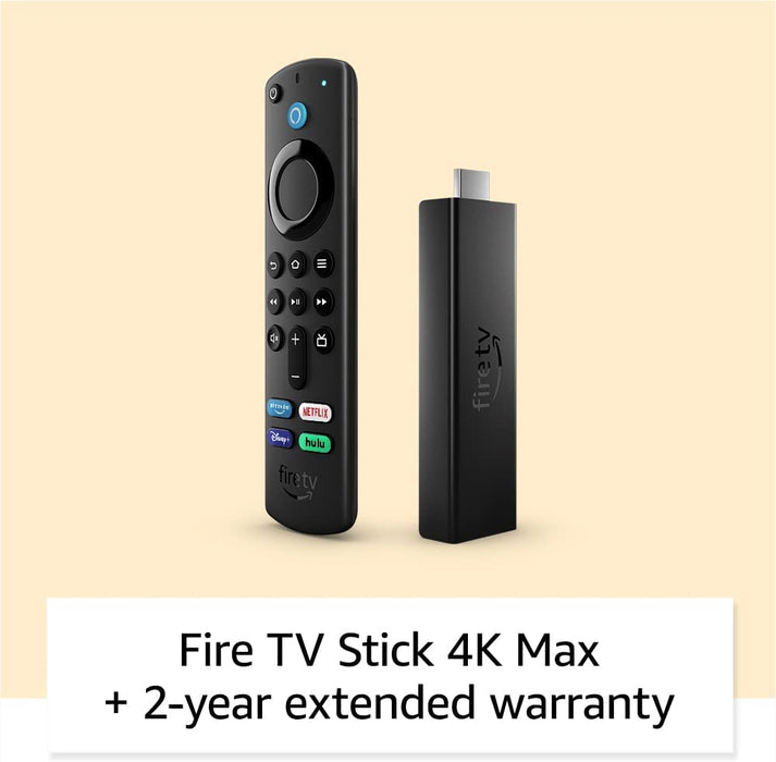 Fire TV Stick 4K Max Streaming Device, Wi-Fi 6, Alexa Voice Remote (Includes TV Controls)