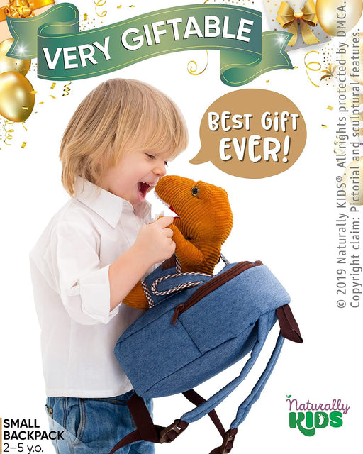 Small Dinosaur Backpack Dinosaur Toys for Kids 3-5 - Dinosaur Toys for 3 4 5 6 Year Old Boys Girls Gift - Toddler Backpack for Boys Dinosaurs for Boys Dino Toy - Dinosaur Stuffed Animal