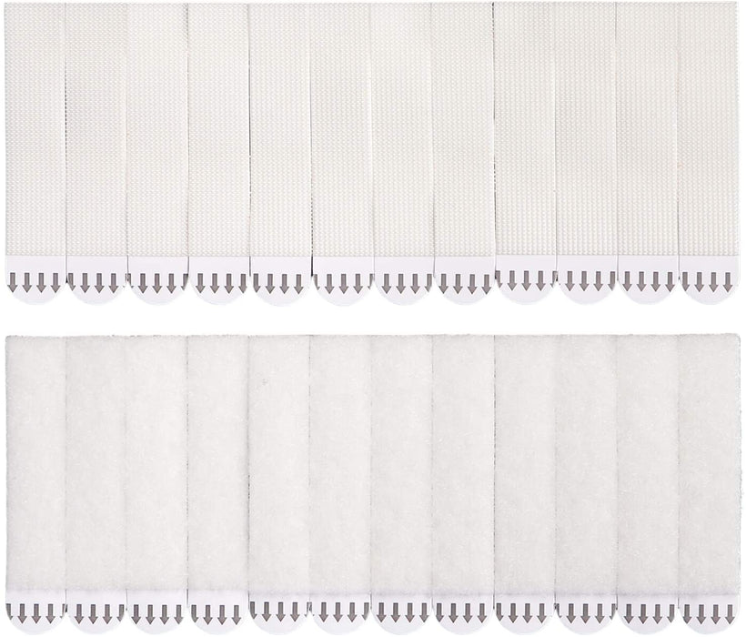 28-Pairs(56 Strips) Large Picture Hanging Strips Heavy Duty, Removable Hook and Loop Tape, Picture Hanger Damage Free, Adhesive Strips for Frame Hanging and Christmas Decorations