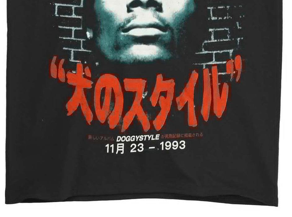 Snoop Dogg Men'S Kanji Style Brick Wall T-Shirt Xx-Large Black