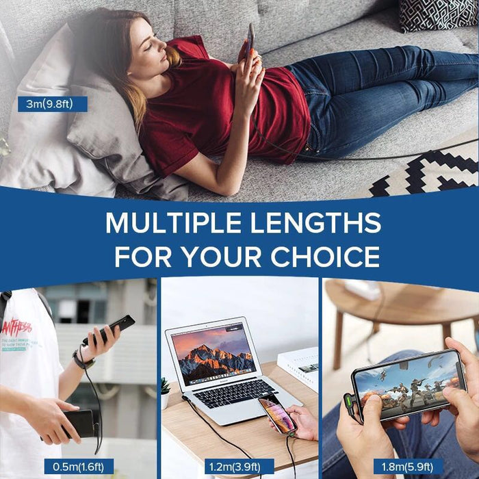 Mcdodo USB Cable 3A Fast Charging Lightning / Micro Usb / Type-C for Iphone 14 13 Pro Max 12 11 Xr 8 7 6S Charging Cable