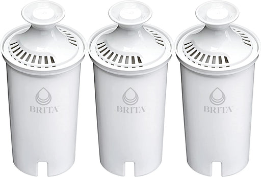 Standard Water Filter Replacements for Pitchers and Dispensers, Lasts 2 Months, Reduces Chlorine Taste and Odor, 3 Count