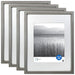 Mainstays 11X14 Inch Matted to 8X10 Inch Gray 0.5" Gallery Wall Picture Frame, Set of 4