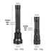 Rechargeable Flashlight Zoomable P70 Powerful LED Flashlight 3 Lighting Modes LED Torch Support for Mircro Charging Hunting Lamp